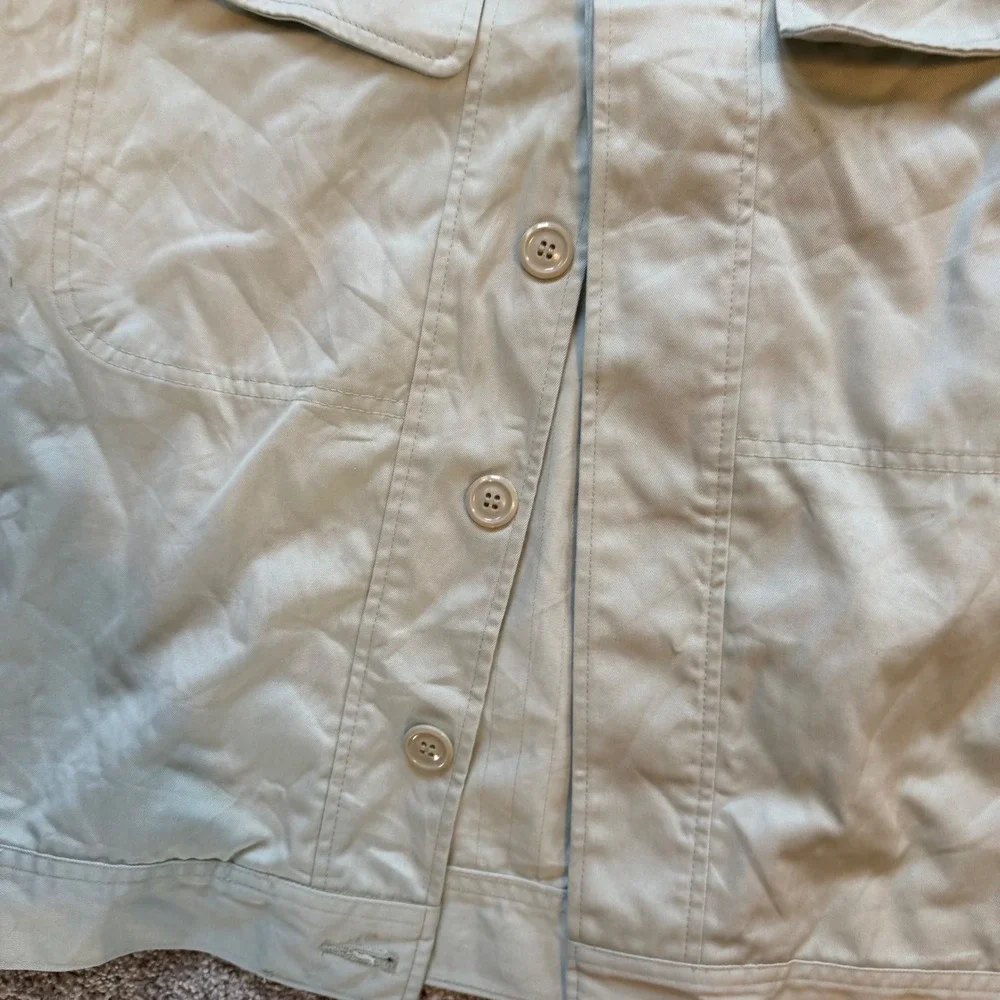 Power Tiger Men Sage Green Workwear Chore Jacket Utility Coat Size M